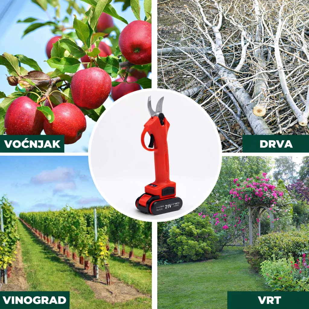 Aku Makaze za orezivanja sa 2 Baterije