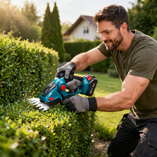 2u1 Aku trimer za travu i živu ogradu sa 2 baterije