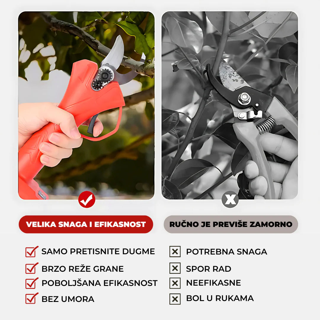 Aku Makaze za orezivanja sa 2 Baterije