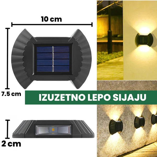 Solarne Školjke Lampe 4 komada