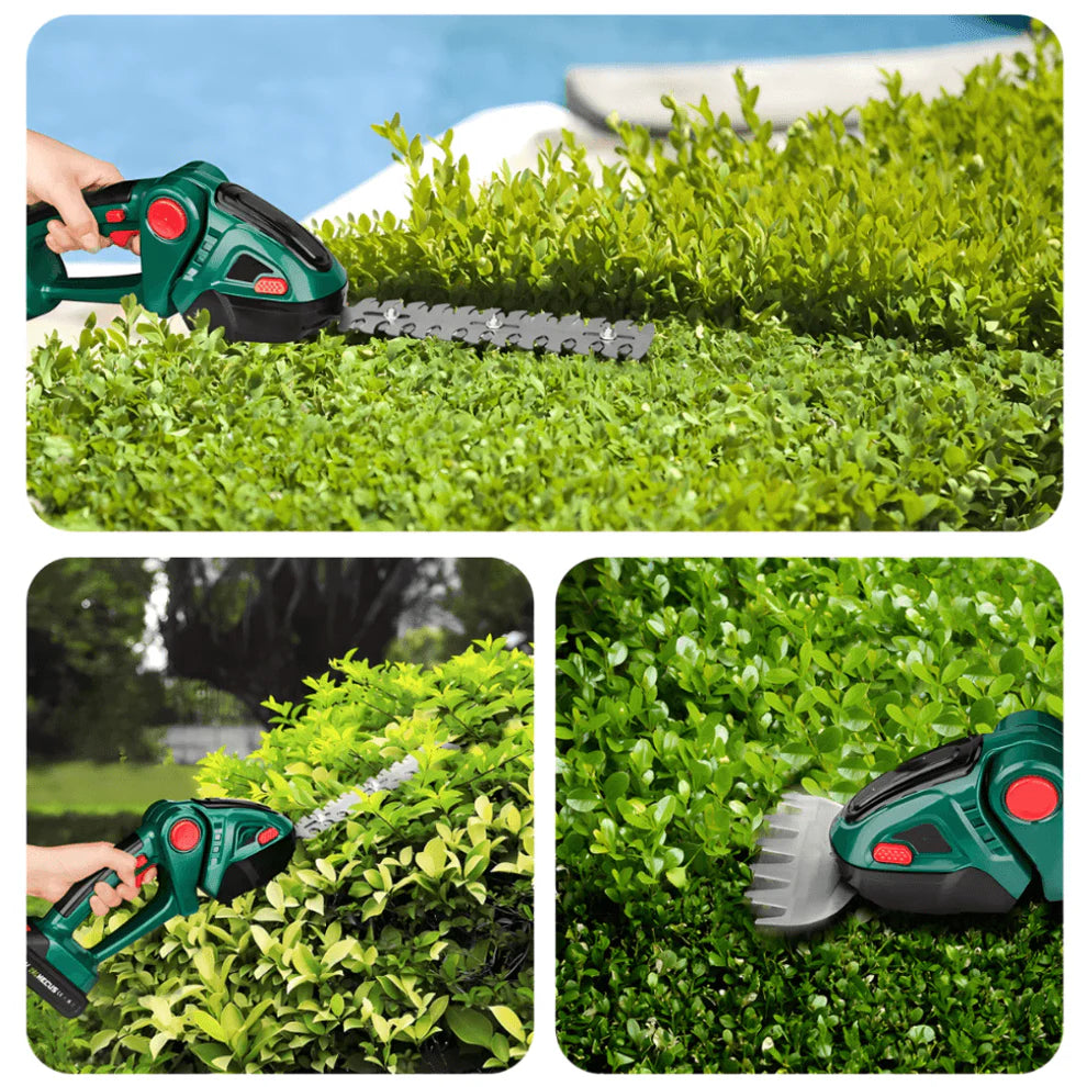 2u1 Aku trimer za travu i živu ogradu sa 2 baterije